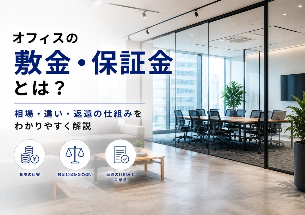オフィスの敷金・保証金とは？相場・違い・返還の仕組みを解説